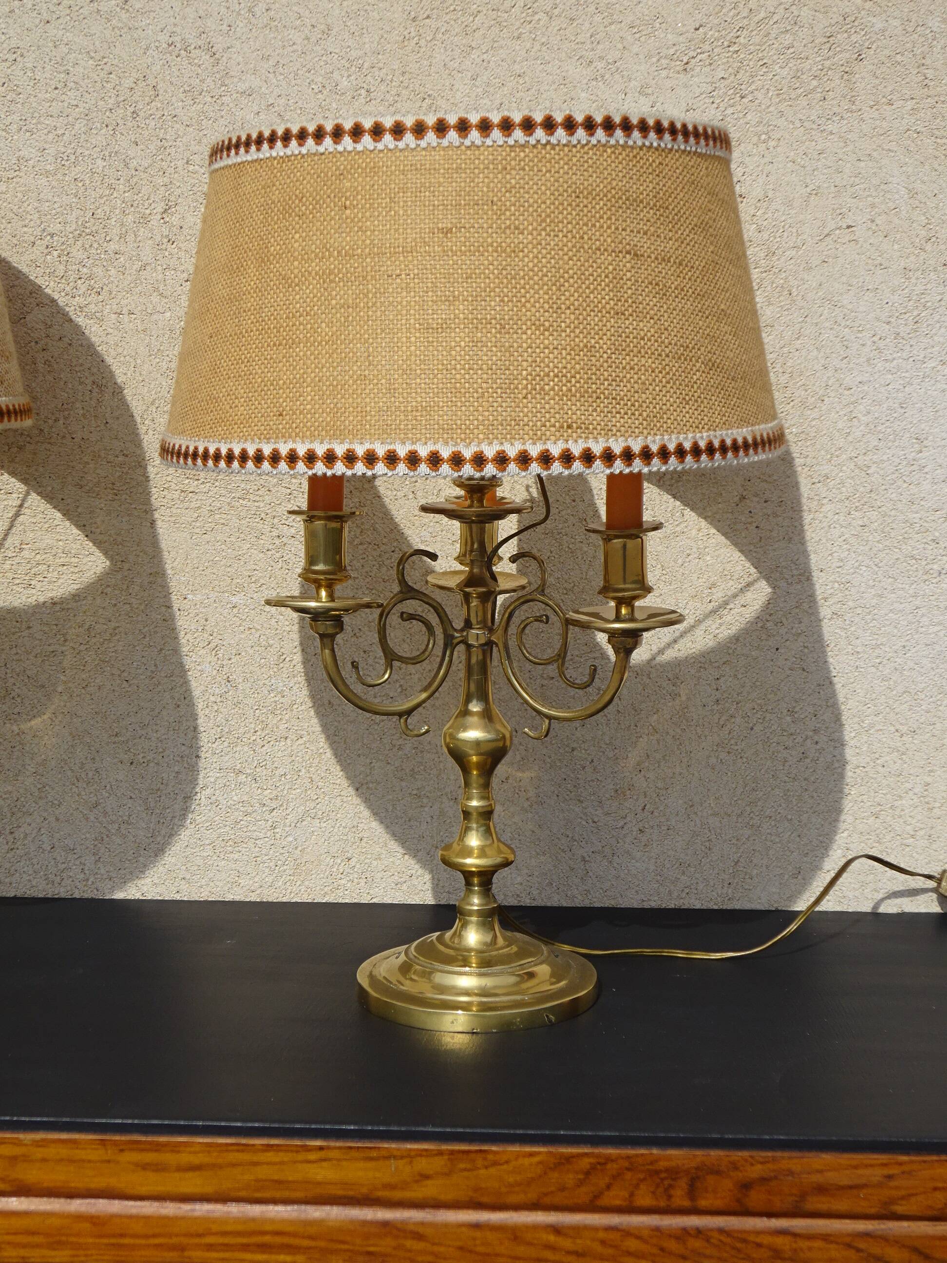 Paire de lampes chandeliers
