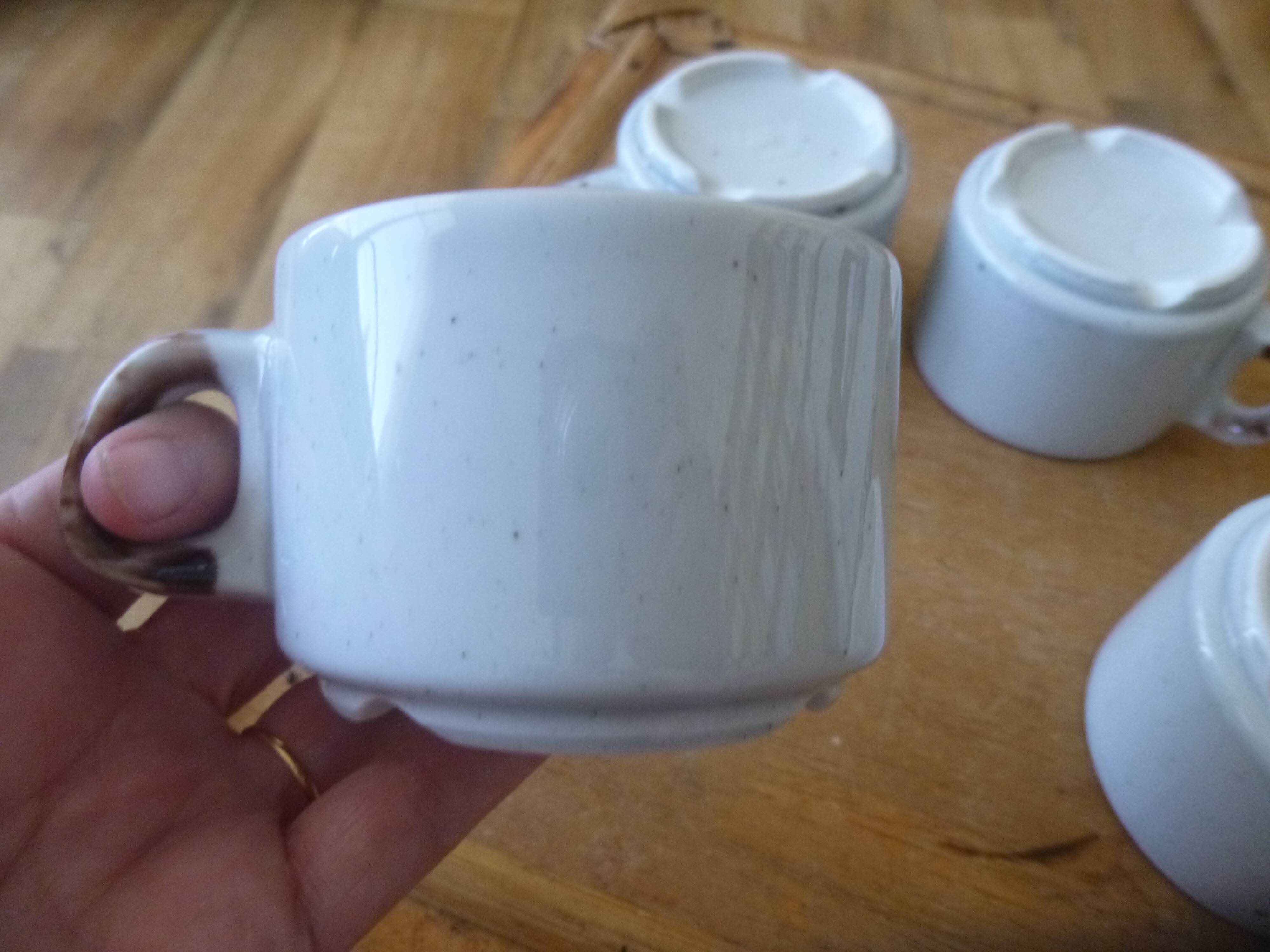 Sarreguemines coffee cups