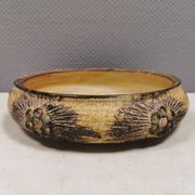 Large ceramic dish by Jette Hellerøe, Denmark, 1970s.
