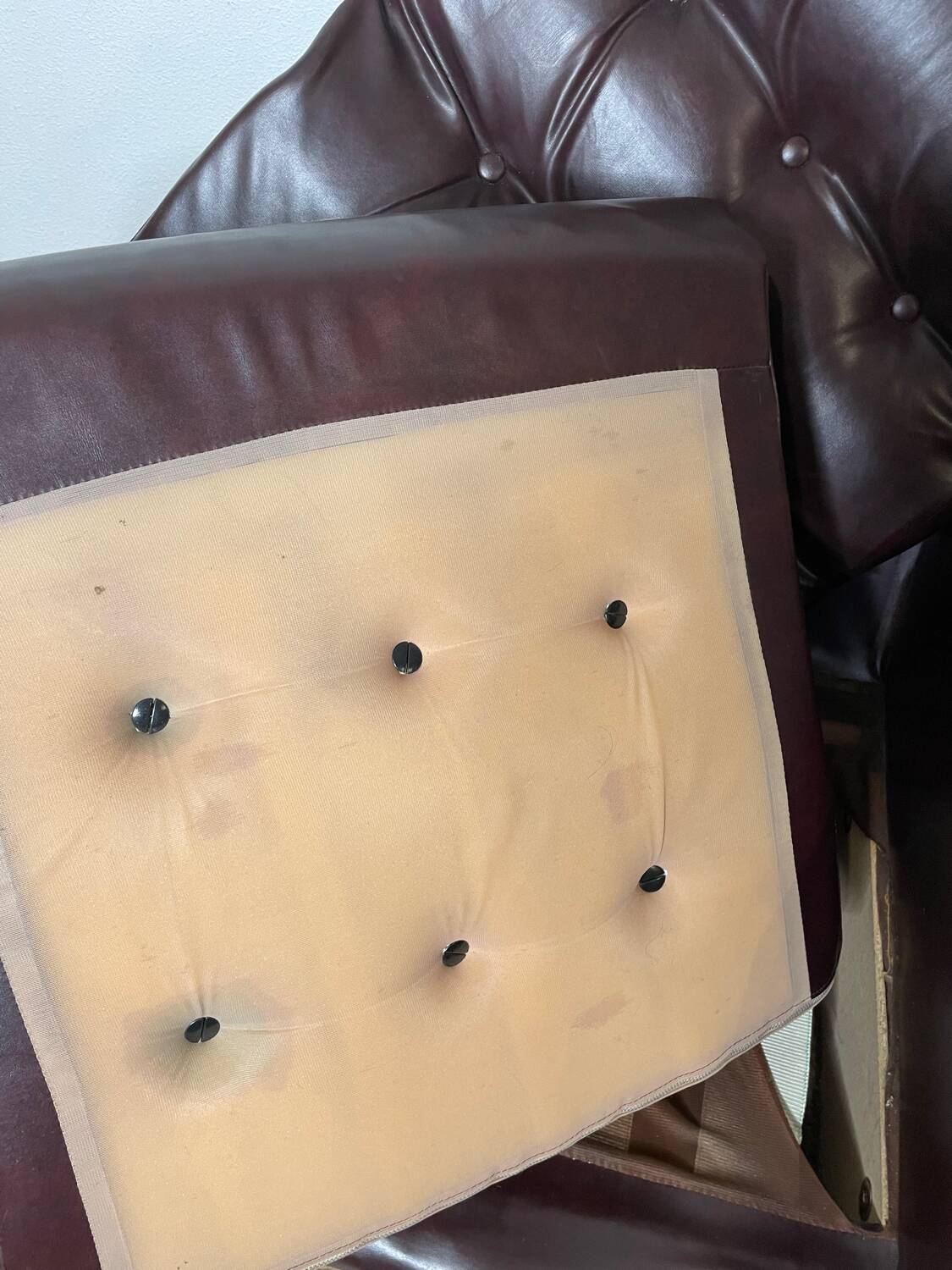 Vintage lounge chair in imitation leather from the 70s