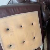 Vintage lounge chair in imitation leather from the 70s