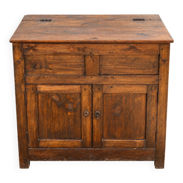 Solid wood buffet with upper chest – rustic furniture from the 1920s