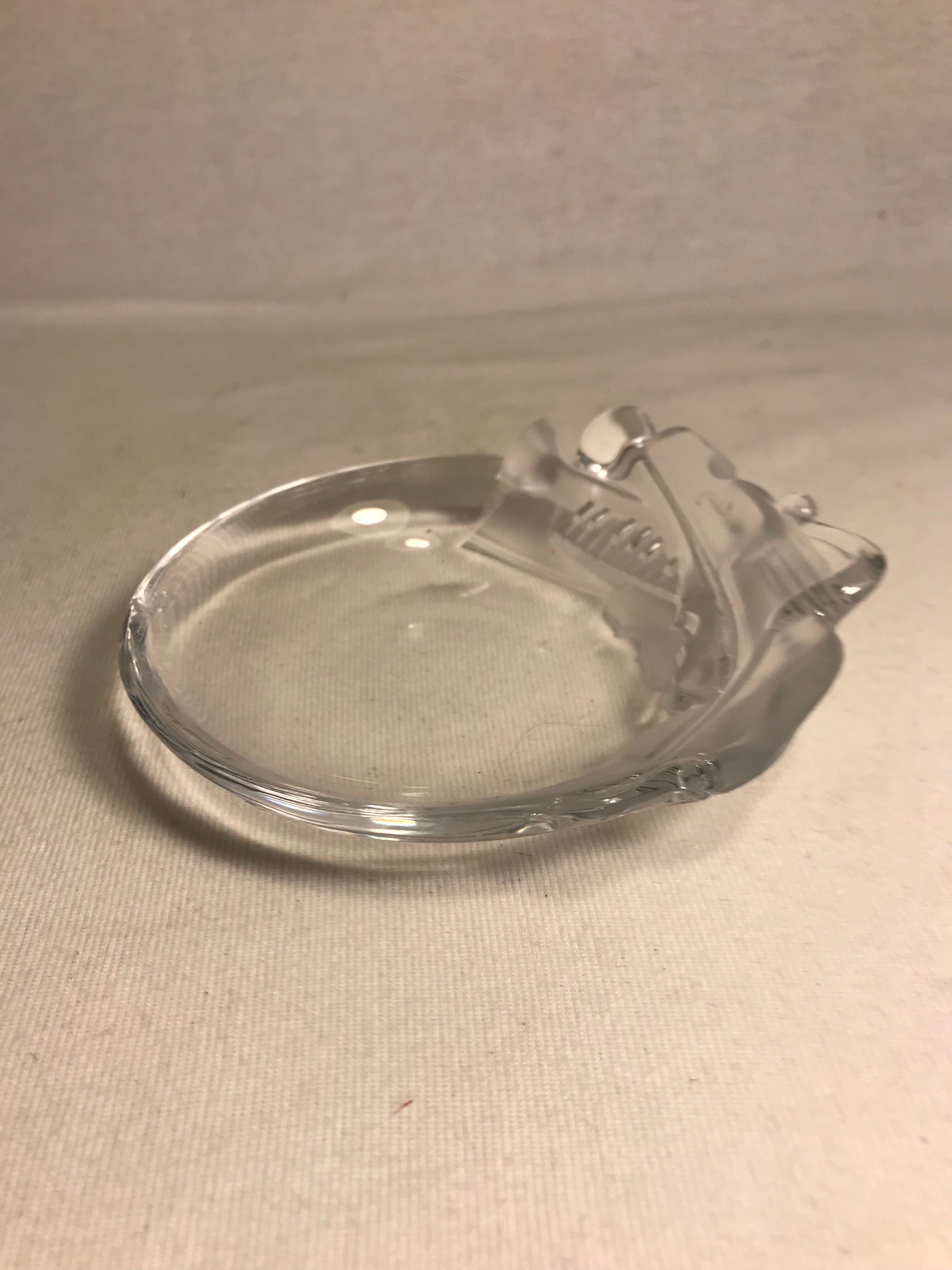 Old empty pocket in crystal