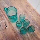 Carafe with 5 water glasses