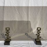 Modernist bronze firewall
