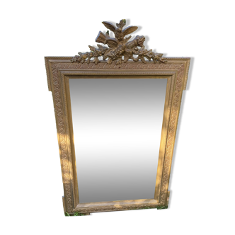 Large gilded mirror from the Louis XIV period
