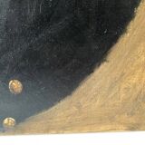 Portrait of a man in oil on canvas 19th century, old painting 1843 signed