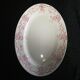 Longwy dish, pink and white Manon model