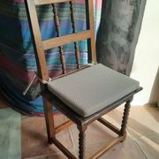 Set of 6 antique hazelwood chairs, 17th–18th century
