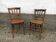 Pair of Scandinavian beech bistro chairs