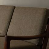 Vintage Senator Two-Seater Sofa by Ole Wanscher for Cado Danish Teak 1960s