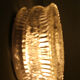 Vintage glass ceiling or wall lamp, Italy, 1960s