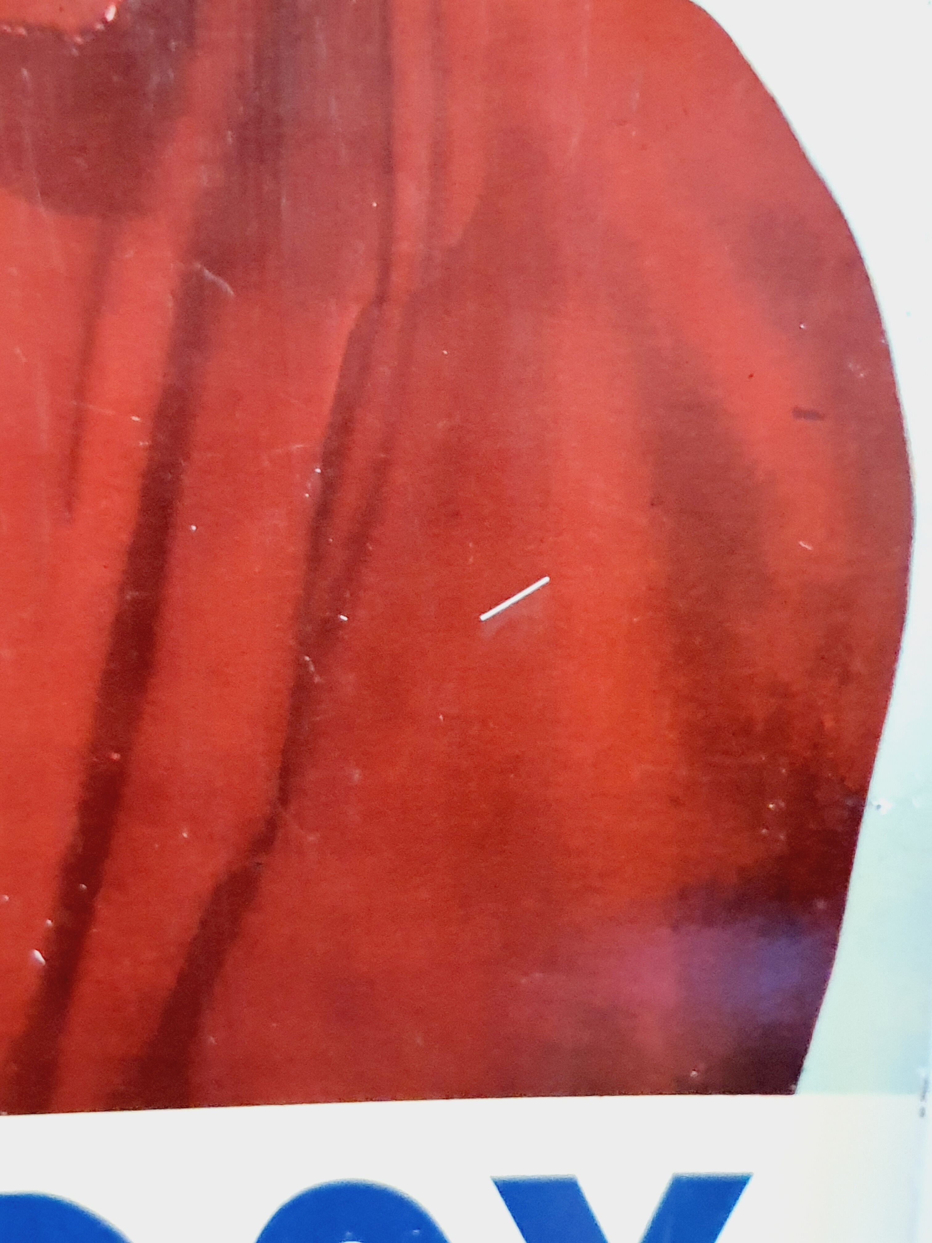 Viandox Pin up 1950s enamelled sheet metal plate