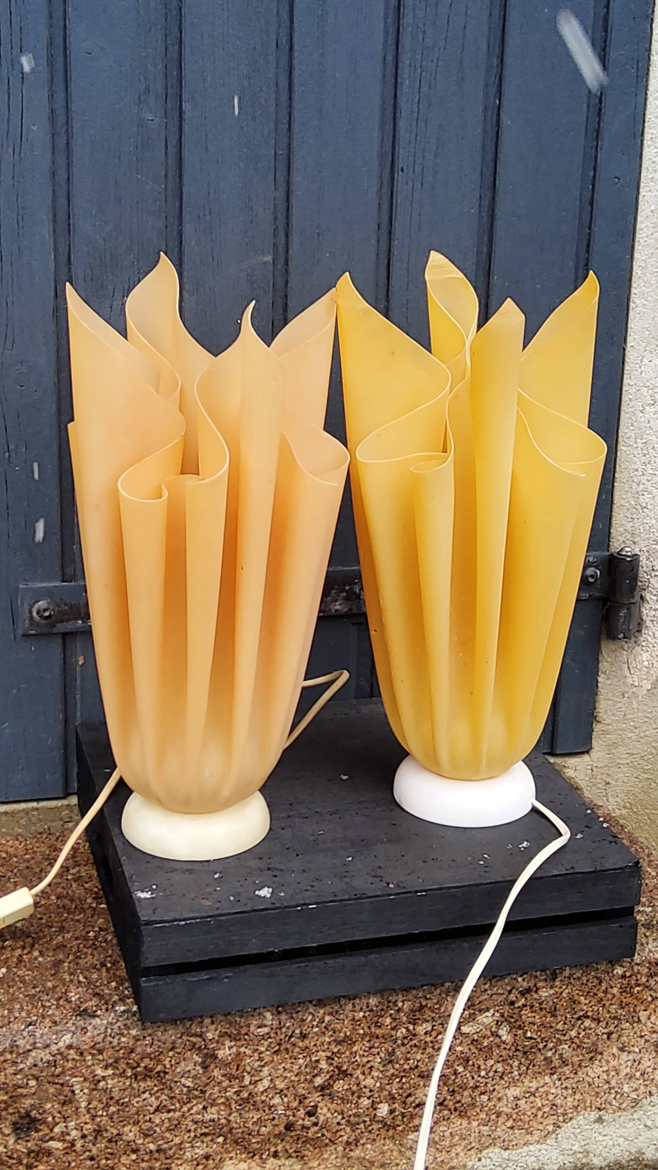 Pair of Ophelie designer lamps by Georgia Jacob