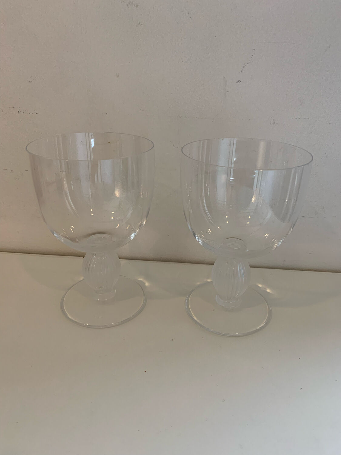 Lalique crystal water glass