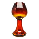 Vase moderne du milieu du siècle, en verre multicolore, conçu par J. Słuczan-Orkusz, Pologne, années 1970.