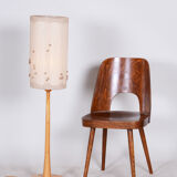 Mid century floor lamp made in 1950s czechia - beech, original condition