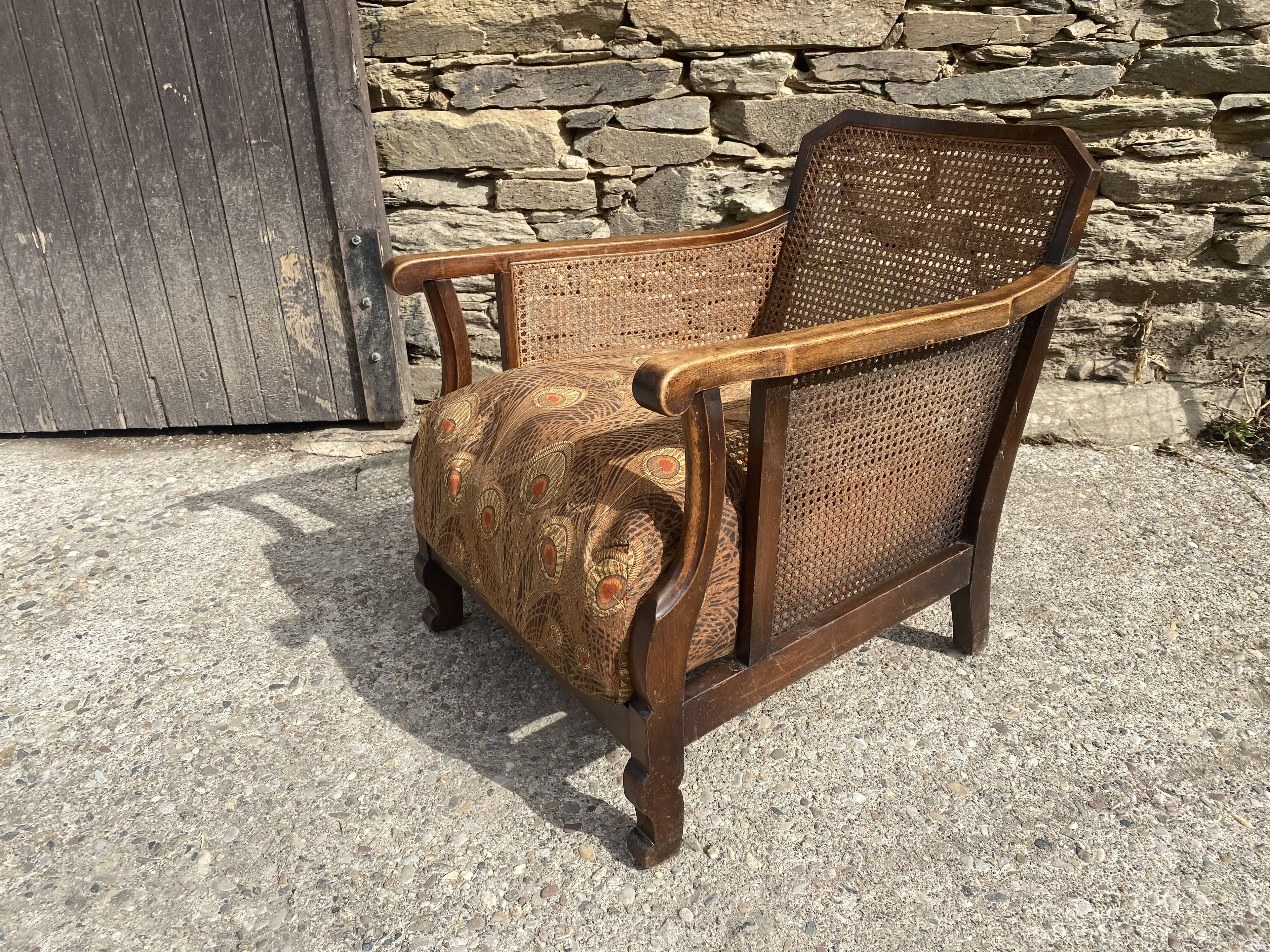English armchair type Chippendale with cushion