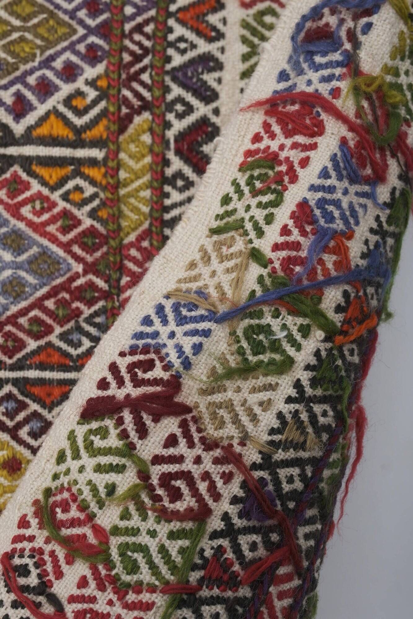 Vintage Turkish kilim handwoven 155x362 cm