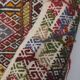 Vintage Turkish kilim handwoven 155x362 cm