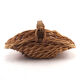 Panier en osier et bois