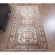 Vintage Turkish Oushak Handmade Wool Cotton Beige Area Rug 93x183