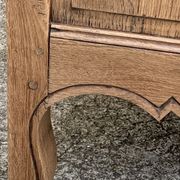 Louis XV style chest of drawers, solid raw oak, 1920.