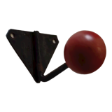 Metal and wood school hook