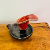 Pair of vintage ceramic candlesticks