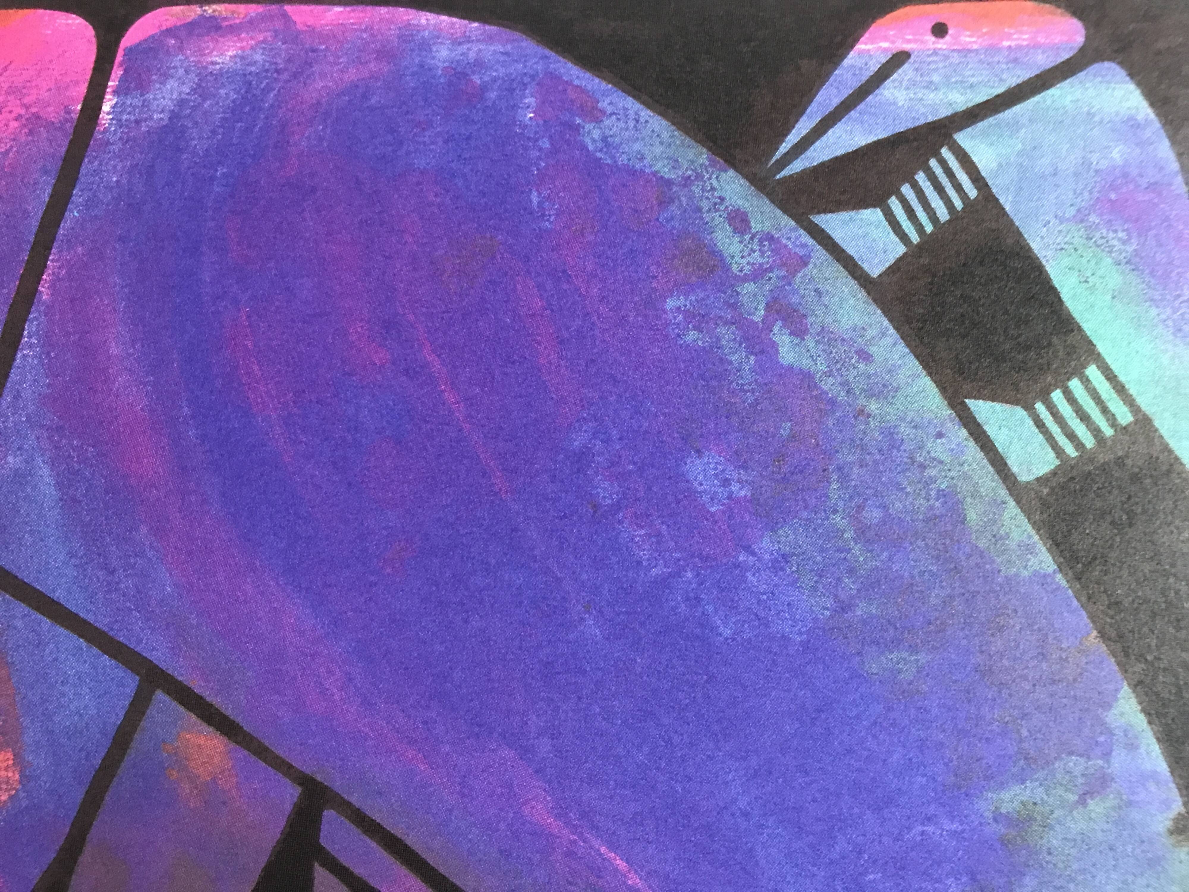 Pierre SZÉKELY, Dragons mère et fils, 1989. Epreuve laser signée au crayon
