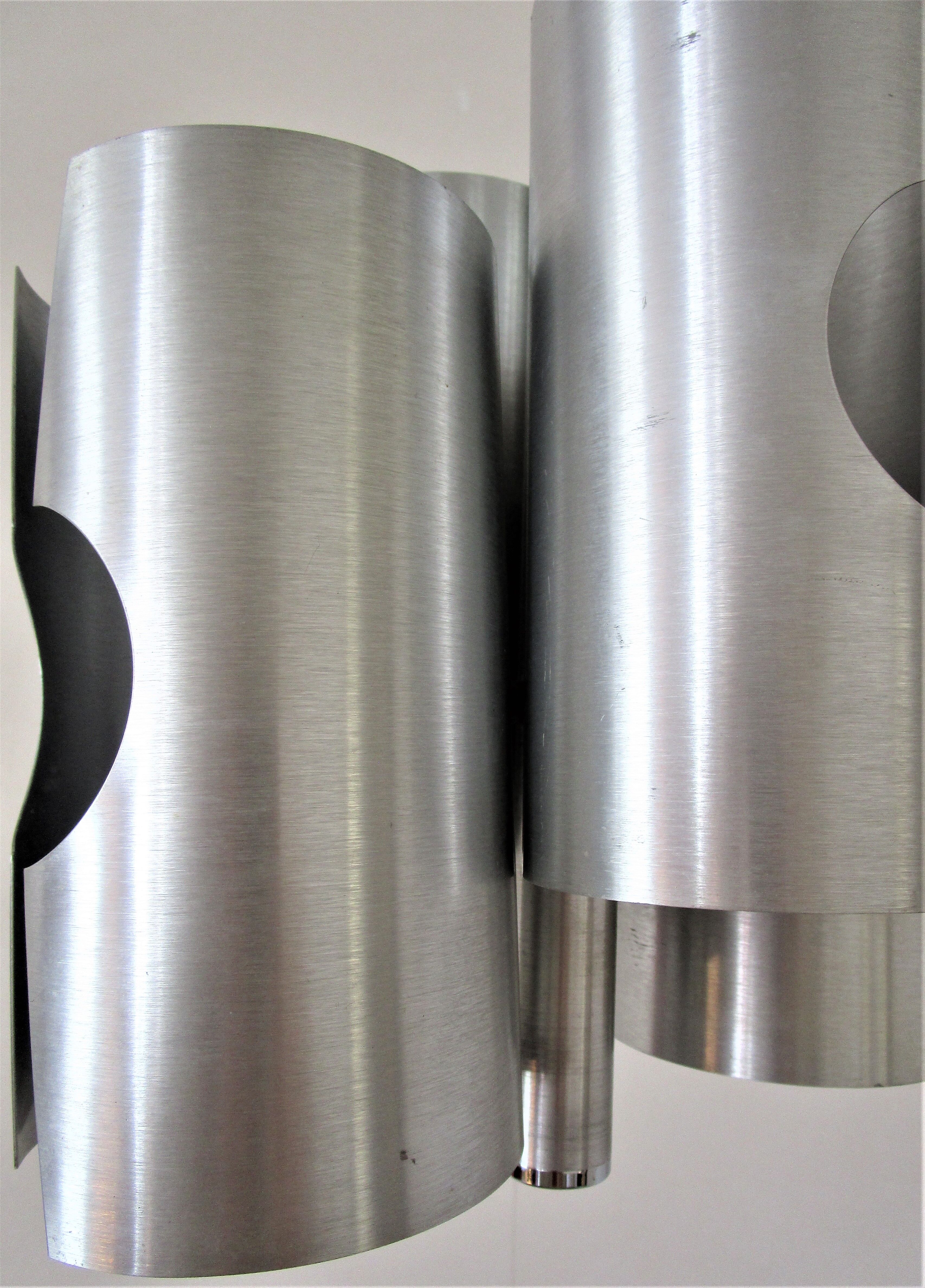 Lustre space age brushed aluminum 70s