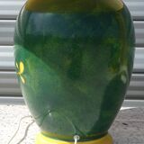 Ceramic lamp, vase and matching plate, Drimmer
