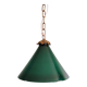 Art Deco conical green opaline pendant light, 1920s-30s