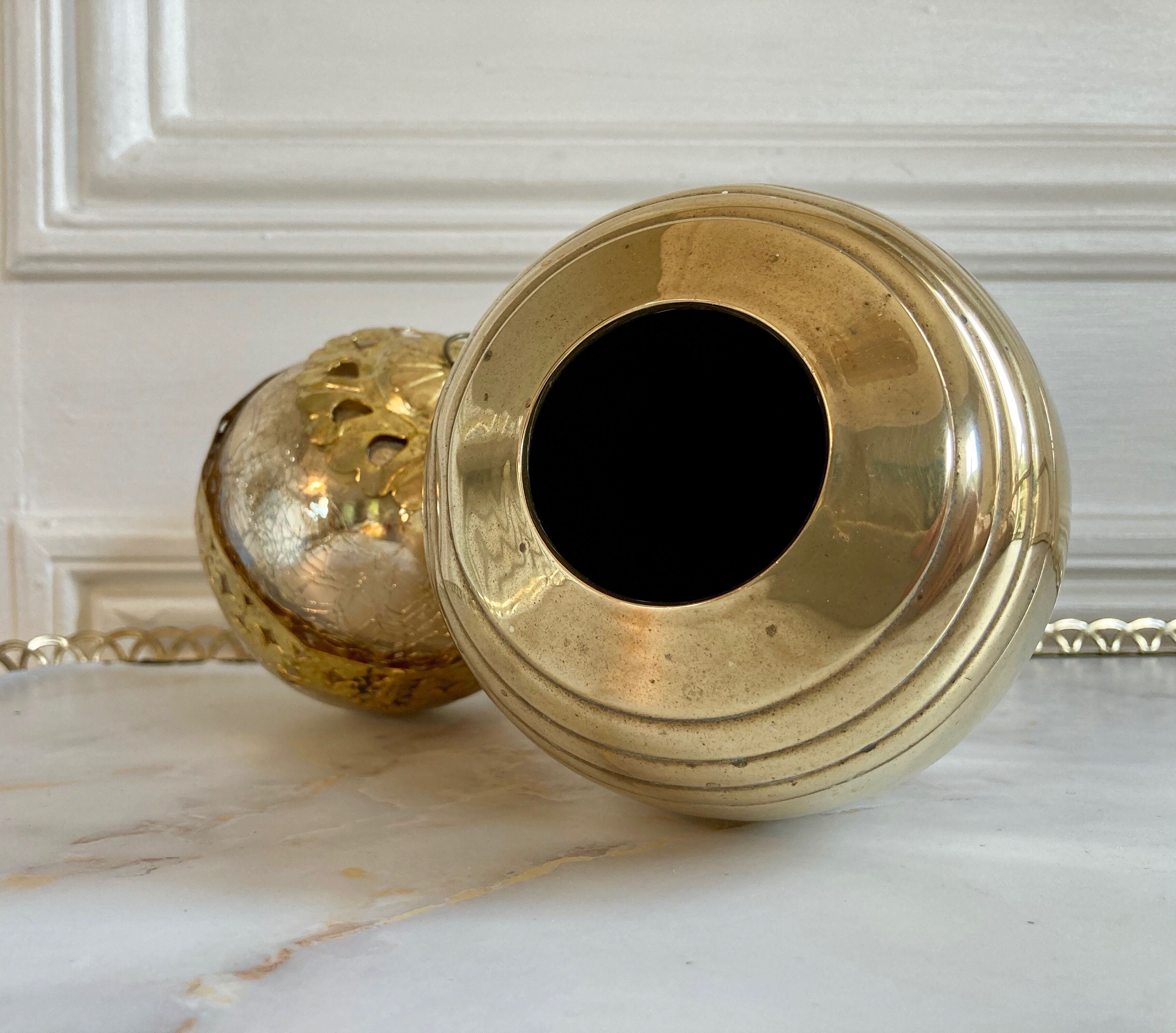 Vase en laiton