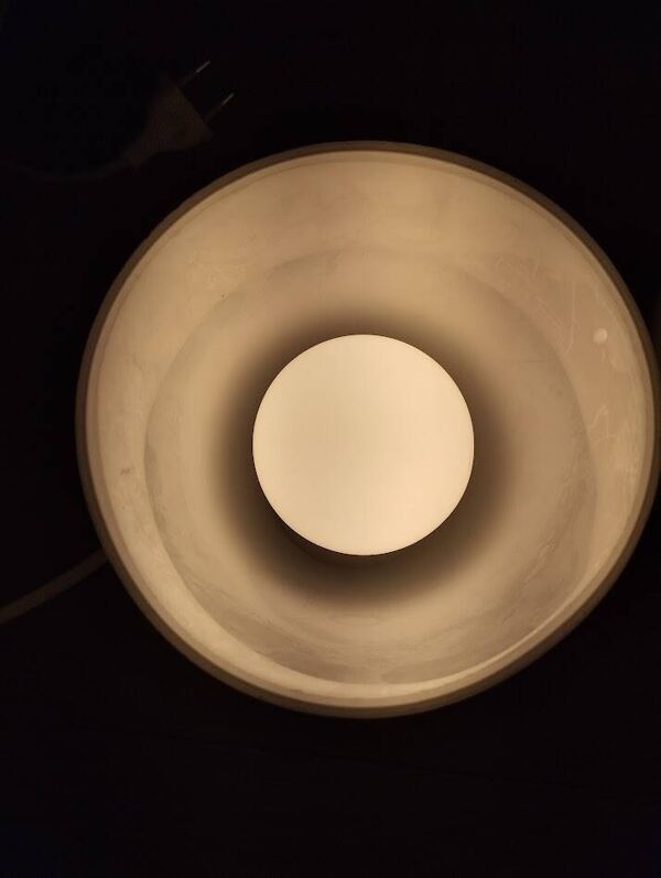 Lampe ikea gavik – blanche – design scandinave
