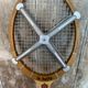 Old Tennis Racket LA HUTTE Imperial Wood + Zephyr Metal Protection #B766