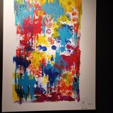 Abstract painting by decorator Erik Huet Alvarez