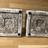 Set of 2 ceramic soliflore vases