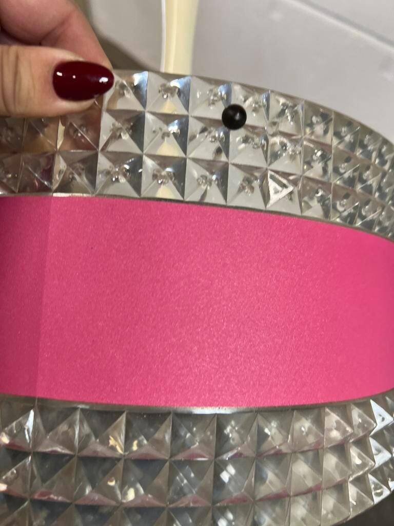 Vintage space age pink chandelier / suspension