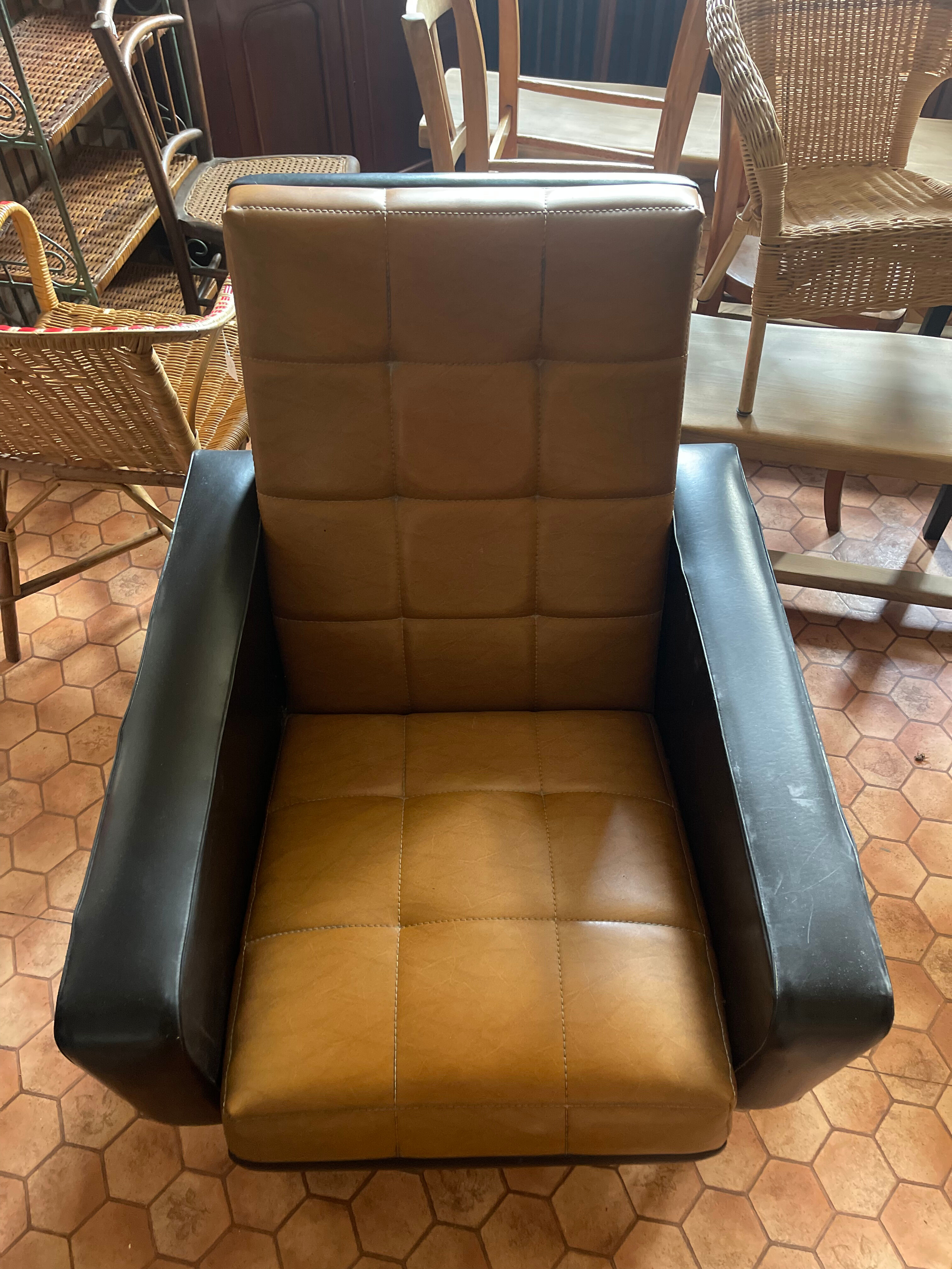 Sofa and two vintage armchairs