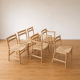 Ensemble de 6 chaises de salle à manger modèle CH46 et CH47 par Hans J. Wegner