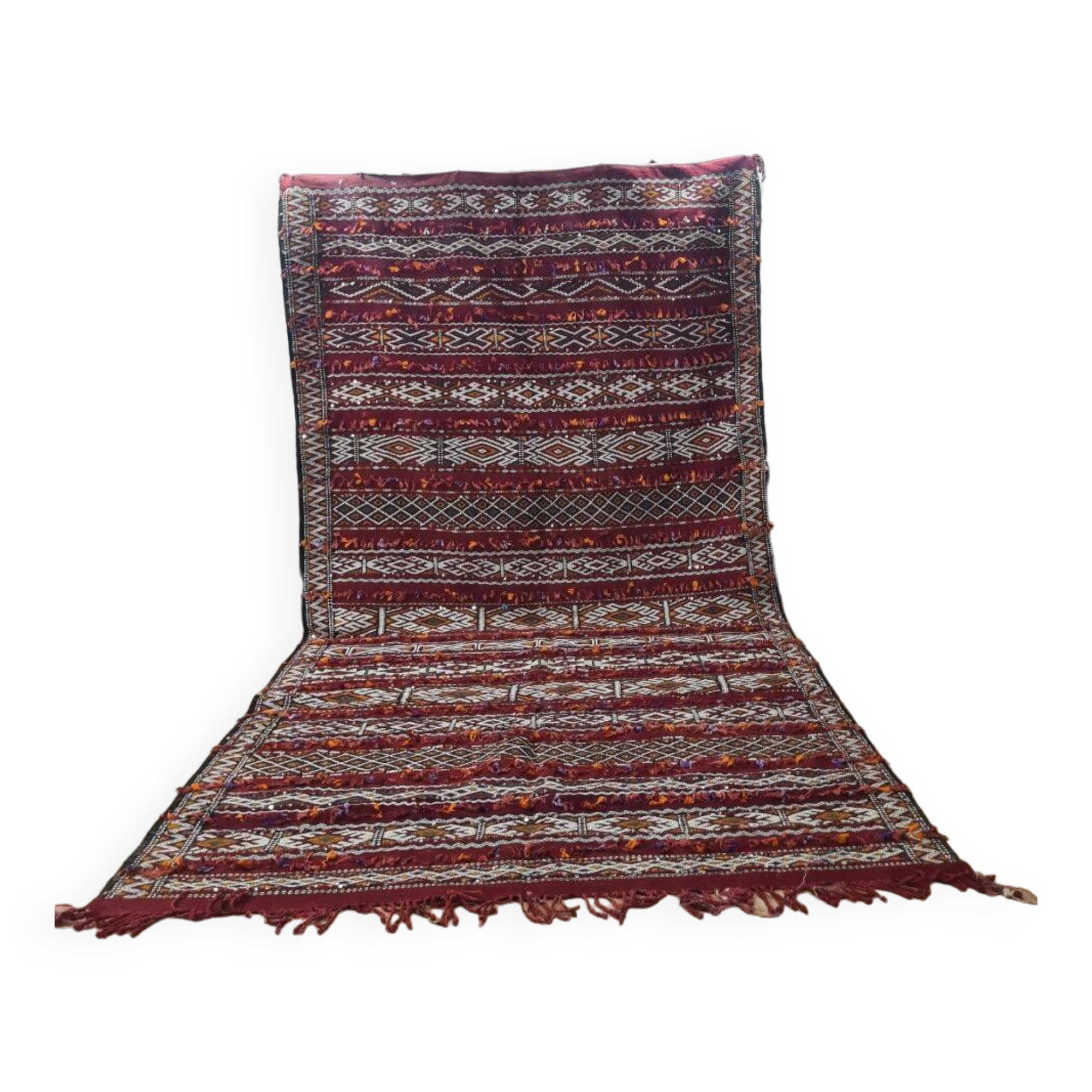 Handmade wool Berber rug 350x180 cm