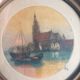 Small signed marine landscape painting