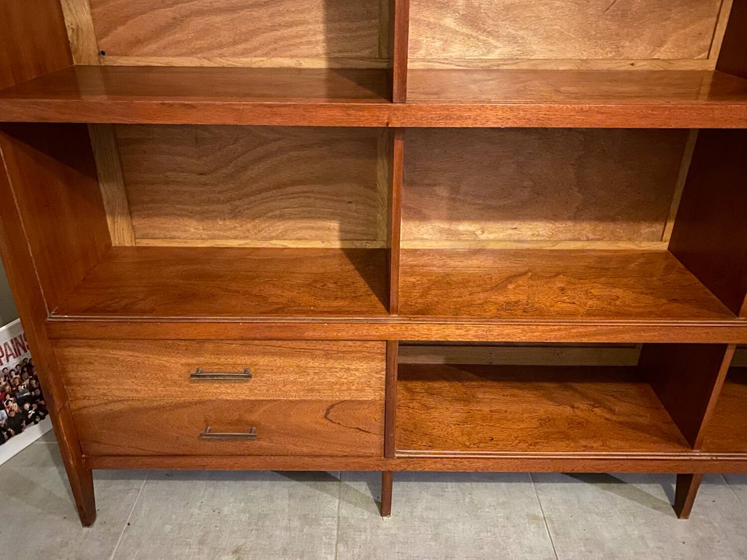 Vintage teak bookcase