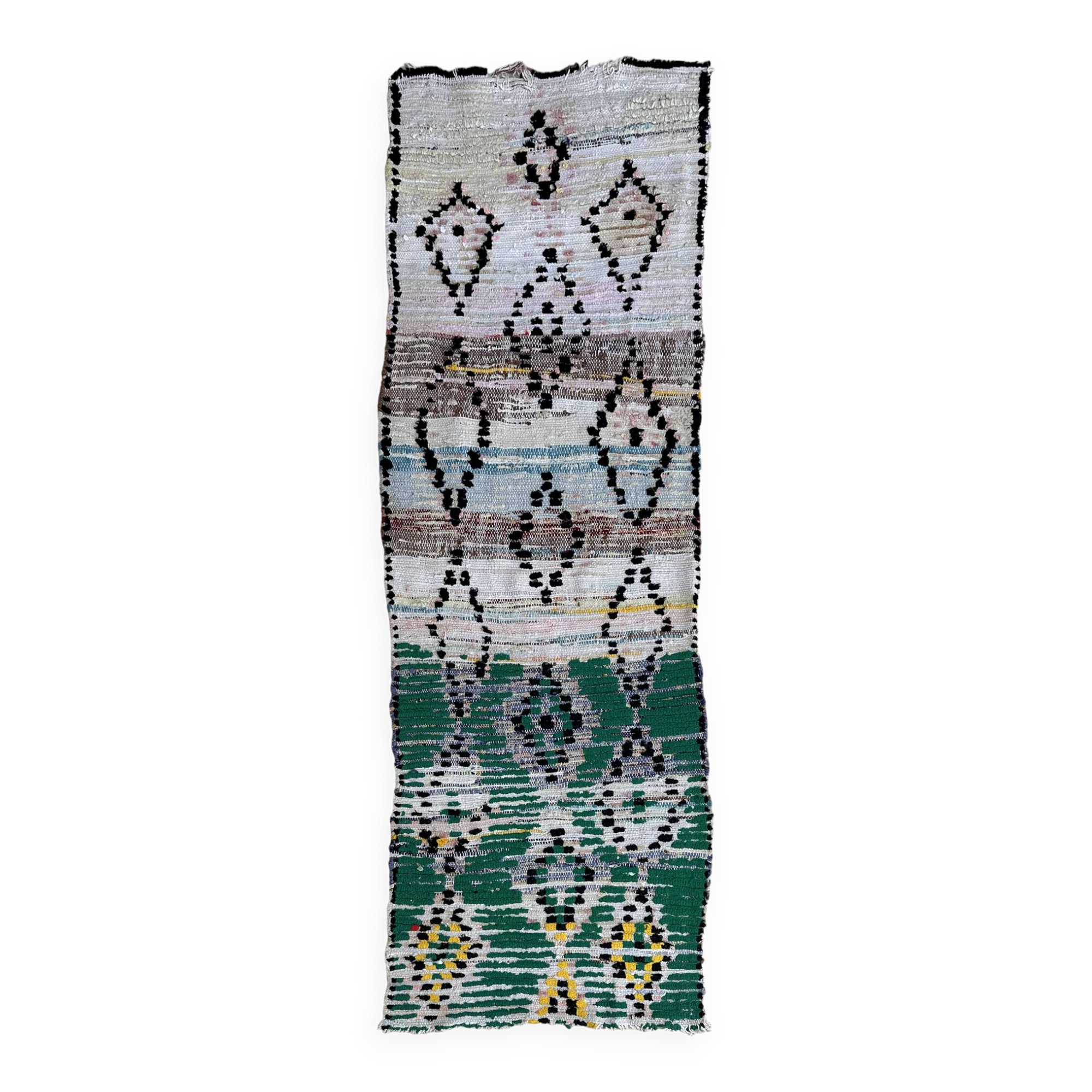 Tapis Marocain Boujad coloré - 80 x 228 cm