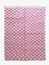 Pink checkered rug - 292 x 217 cm