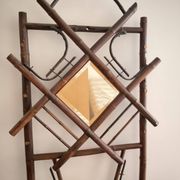 Coat rack for hats and umbrellas, bamboo, 19th century.
