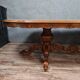 Table guéridon époque Napoléon III en noyer vers 1880