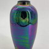 Vintage mercurized ceramic vase