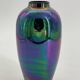 Vintage mercurized ceramic vase